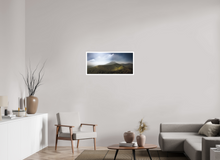 Load image into Gallery viewer, 87,2 x 40 cm, William Turner Print mit 2cm Weißrand Chaîne des Puys, Volvic Volcano