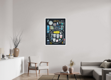 Load image into Gallery viewer, 75 x 100 cm, William Turner Print mit 2cm Weißrand Wastelands, 1st Street Bridge, Los Angeles