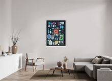 Load image into Gallery viewer, 90 x 120 cm, William Turner Print mit 2cm Weißrand Wastelands, Hamburg, St Pauli neighbourhood