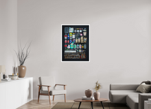 Load image into Gallery viewer, 75 x 100 cm, William Turner Print mit 2cm Weißrand Wastelands, Collins Ave & Washington Ave, Miami Beach