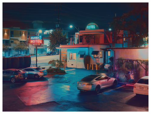 Main image Colorado Boulevard, CA #1, trichromatic photograph