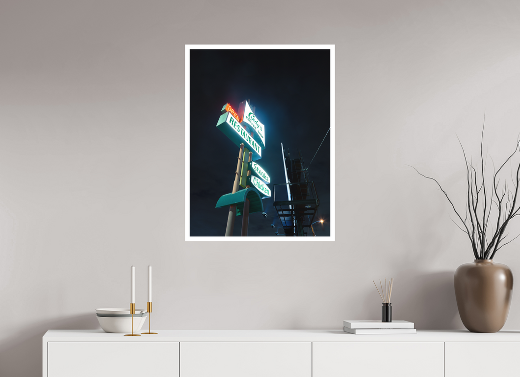 60 x 80 cm, William Turner Print mit 2cm Weißrand Colorado Boulevard, CA #5