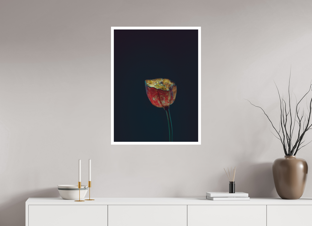 60 x 80 cm, William Turner Print mit 2cm Weißrand Assaulted Flowers #01
