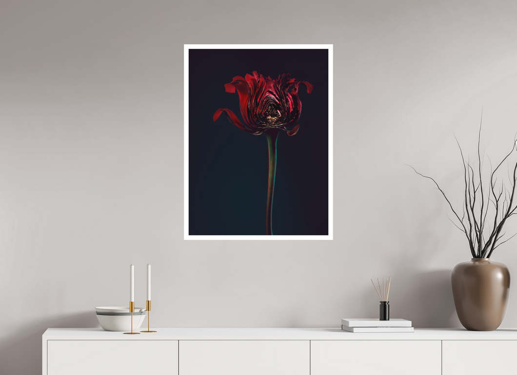 60 x 80 cm, William Turner Print mit 2cm Weißrand Assaulted Flowers #04